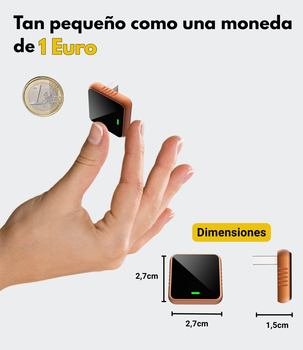 SwiftLink SE Air Adaptador USB para Carplay y Android Auto/Negro-Naranja