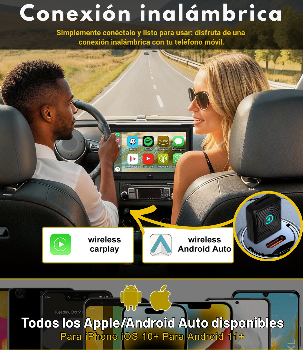 SwiftLink Lite Adaptador USB para Carplay y Android Auto