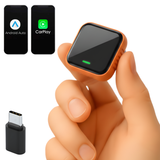 SwiftLink SE Air Adaptador USB para Carplay y Android Auto/Negro-Naranja