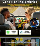 SwiftLink SE Max Adaptador USB para Carplay y Android Auto/Negro-Naranja