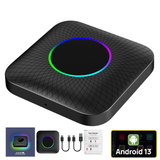 SwiftLink AIBOX Pro 2025 | Adaptador inalámbrico CarPlay & Android Auto | Android 13 | 8GB RAM + 128GB ROOM | Chip SM6225 | Compatibilidad universal 800+ coches