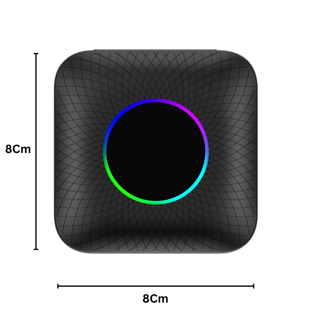SwiftLink AIBOX 2025 – Adaptador inalámbrico CarPlay y Android Auto | Chip SM6225 | 4GB RAM + 64GB de Memoria | Android 13 | Compatible con más de 800 modelos de coche
